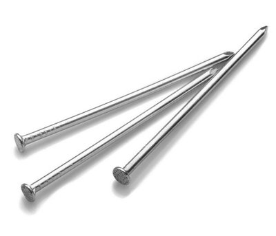 Premium Galvanised Round Head Nails Size:  2.0 x 40mm ( 1 1/2" )  Pack of: 10 Ideal for Woodworking and Construction - 6