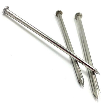 Premium Galvanised Round Head Nails Size:  4.6 x 125mm ( 5 1/8" )  Pack of: 100 Ideal for Woodworking and Construction