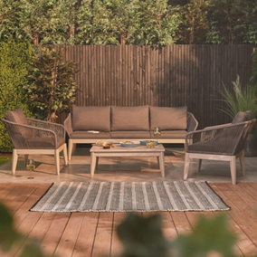Premium Garden Sofa Set - 5 Seater Outdoor Furniture Lounge Set