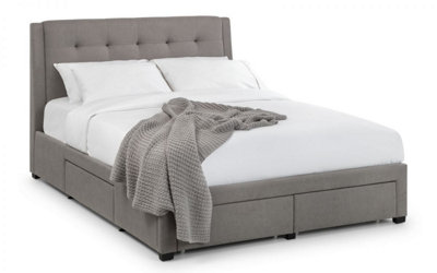 Premium - Grey 4 Drawer Bed - Double 4ft 6" (135cm)