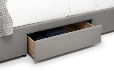 Premium - Grey 4 Drawer Bed - King 5ft (150cm)