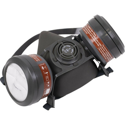 Premium Half Mask Respirator with A1P2R Filter Cartridges and ...