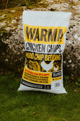 Premium Hardwood Animal Poultry Pet Coop Pen Ground Covering Bedding Chicken Chips 2 x 70L Bags - 7