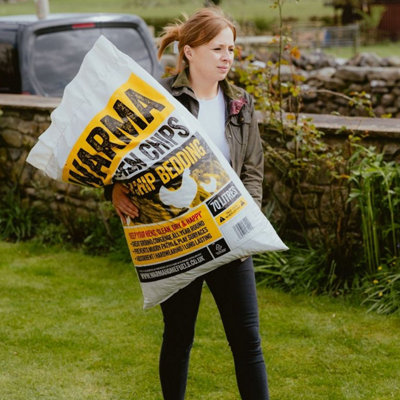 Premium Hardwood Animal Poultry Pet Coop Pen Ground Covering Bedding Chicken Chips 2 x 70L Bags - 8