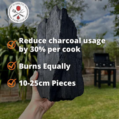 Premium Hardwood Lumpwood Birch Restaurant Charcoal 10kg - 3