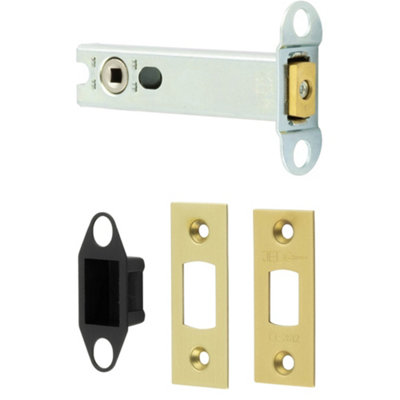 Premium Heavy Duty Tubular Deadbolts - 102mm Satin Brass for Ultimate Security - Door Bolt