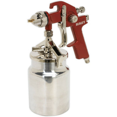 PREMIUM HVLP Suction Fed Spray Gun / Airbrush 1.7mm Nozzle Paint