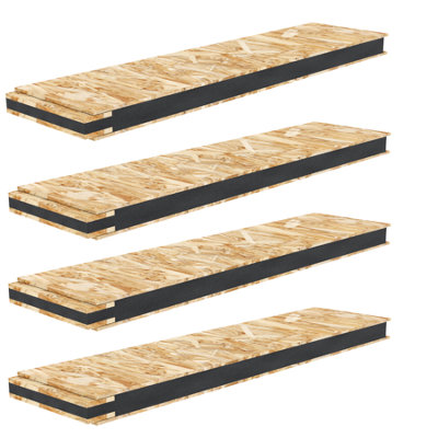 Premium Insulated Loft Boards, Pack of 4, Each L - 120cm, W - 29.5cm ...