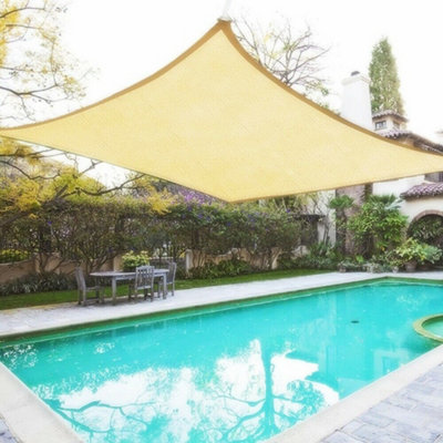 Premium INT 185gsm 600gram Sun Shade Sail - Water Proof - Beige - 3x5 ...
