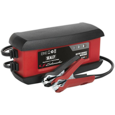 Premium Intelligent 2A Battery Charger for 6V and 12V Batteries with Speed Charge Technology