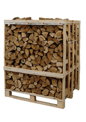 Premium Kiln Dried Ash Logs - Jumbo Crate 1.63m3