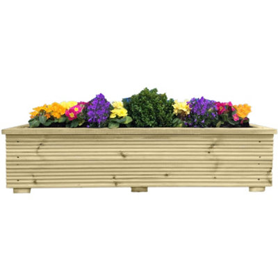 Premium Large Decking Planter 1.2m L x 0.8m W x 2 Boards High