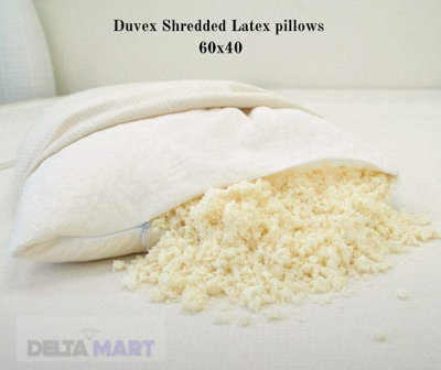 premium Latex Shredded Pillow 60cmx40cm RUBBER PILLOWS