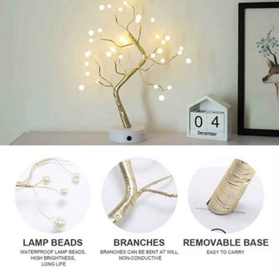 Premium LED Birch Twig Tree Desk Lamp