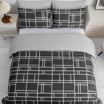 Premium Microfibre Super King Duvet Cover Set Reversible Ultra Soft and ...