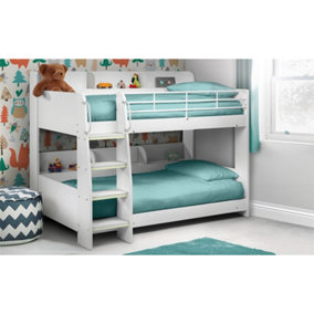 Premium Modern White Bunk Bed 2 x 3ft (90cm)