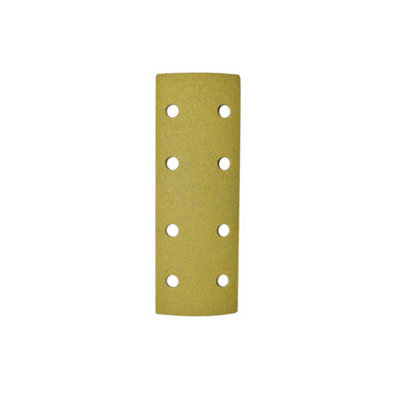 Premium MP Goldfilm Velcro Sanding Sheets 70 x 198mm with 8 Holes and P180 Grit