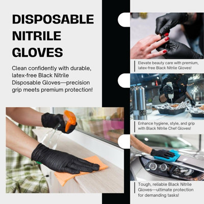 Clean Ones Premium Latex & Nitrile Multi-Purpose Gloves – 9 Pairs, Large, Powder-Free, Scent-Free (Made In Sri Lanka)-1184964