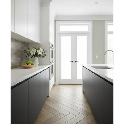 Premium Oak Matt Porcelain Wood Effect Floor Tile (9 Pack - 1 Box - 1.22 m2 Coverage) - Bathroom F- Inspired by Latin America