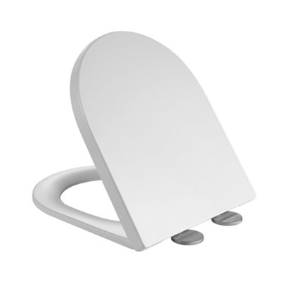 Premium OPEN BACK Toilet Set (Lyon) - Rimless Pan - Cistern - Soft Close Seat - Includes Chrome Flush Button - 3