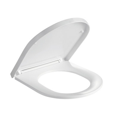 Premium OPEN BACK Toilet Set (Lyon) - Rimless Pan - Cistern - Soft Close Seat - Includes Chrome Flush Button