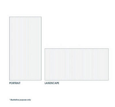 Premium Paintable Mini Ribbed Wall Panel 1200x575x12mm (5 Pack)