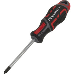 PREMIUM Phillips 1 x 75mm Screwdriver - Ergonomic Soft Grip - Magnetic Tip