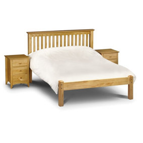 Premium Pine Finish Shaker Style Low Foot End Bed - Double 4ft 6" (135cm)
