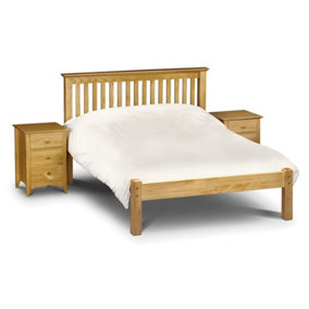 Premium Pine Finish Shaker Style Low Foot End Bed - King Size 5ft (150cm)