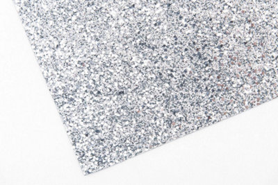 Premium Platinum Silver Glitter Wallpaper by the metre - 140cm Wide Glitter Walls UK