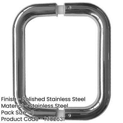 Premium Polished Stainless Steel 22mm D Shape Pull Handle for B2B ...