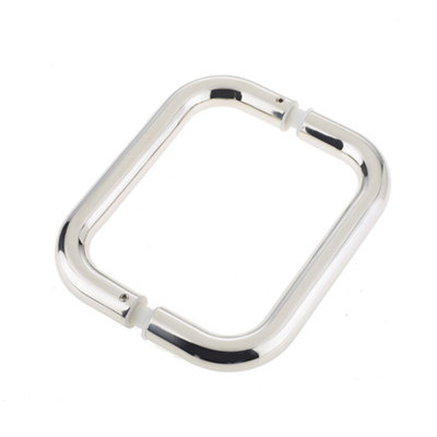 Premium Polished Stainless Steel D Shape Pull Handle - 19mm, 150x19mm B2B Fixing - Door Handle