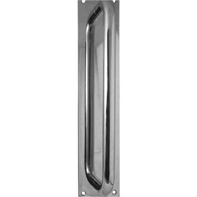 Premium Polished Stainless Steel Pull Handle with Plate - 225x19mm - Door Handle