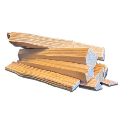 Premium Quality Kiln Dried Wood BBQ Firepit Stove Burner Fuel Kindling Sticks 3 x Nets