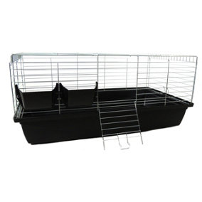Premium Rabbit 100 Indoor Rabbit & Guinea Pig Cage Black
