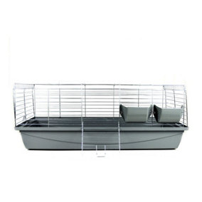 Premium Rabbit 100 Indoor Rabbit & Guinea Pig Cage Grey
