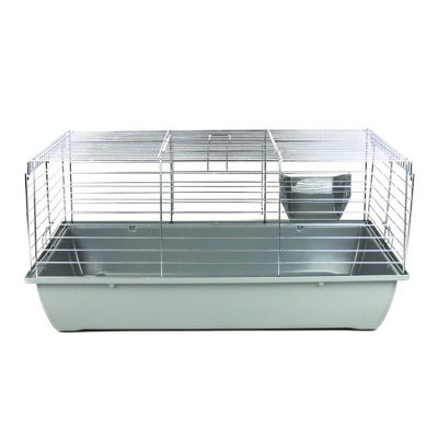 Premium Rabbit 80 Indoor Rabbit & Guinea Pig Cage Grey