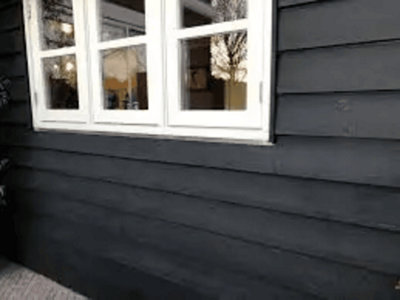 Premium Rebated Black Painted Featheredge Dutch 28x195mm 1 Bundle (4 Pieces) x 4.8m