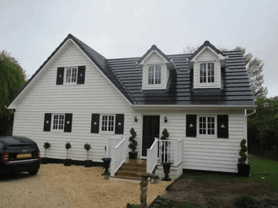 Premium Rebated White Painted Featheredge Dutch 28x195mm 40 pieces x 4.8m