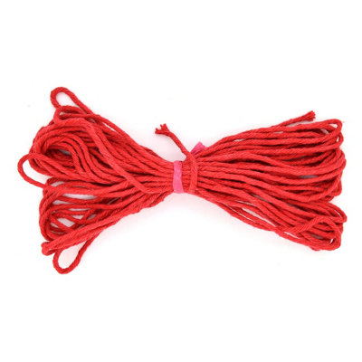 Premium Red Macrame Cord Twine, 10 m / 32 ft of 2 mm Thick Natural ...