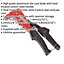 PREMIUM Riveter Tool Kit - Adjustable Nozzle 250mm Heavy Duty Grip Rivet Gun