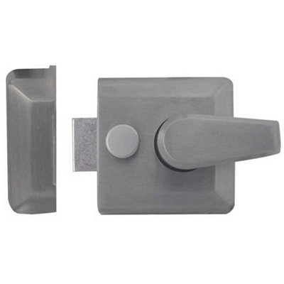 Premium Satin Chrome Narrow Stile Night Latches - 66mm Security Solution - Bolt Latch