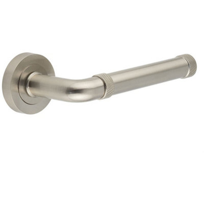Premium Satin Nickel Lever Door Handle JV853 - Interior Handle