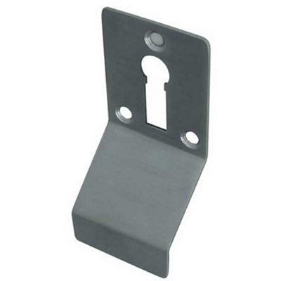 Premium Satin Stainless Steel Cylinder Pull for Standard Keyway - Door Lock Finger Pull