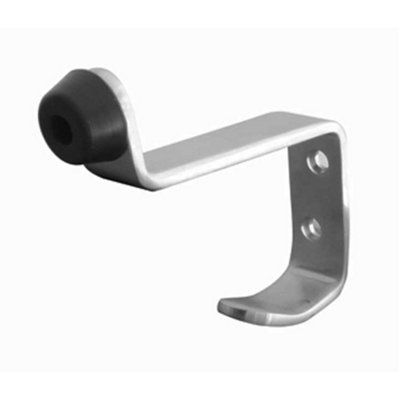 Premium Satin Stainless Steel Hat and Coat Hook with 75mm Projection - Wall Mounted Clothing Hook