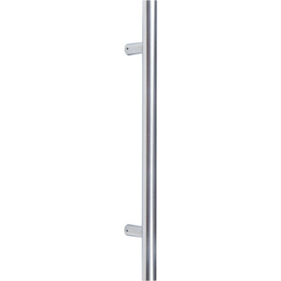 Premium Satin Stainless Steel Pull Handle - 32mm, 600x32x400mm, B/T Fixing - Door Handle