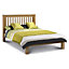 Premium Shaker Style Oak Bed Frame - Low Foot End - Super King Size 6ft (180cm)