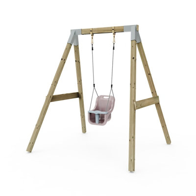 Premium Single Swing - Baby Dusky Pink