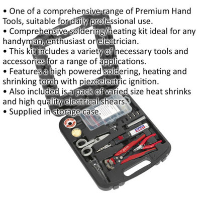 PREMIUM Soldering & Heating Set - Cordless Torch Shears & Accessories Kit