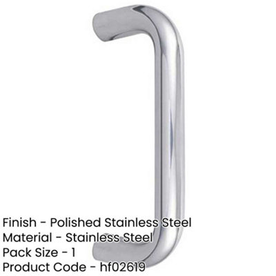 Premium Stainless Steel 19mm D Shape Pull Handle - Grade 304 with ...